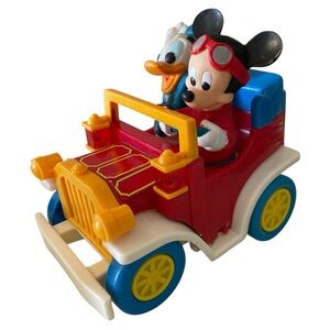 Disney Mickey and Donald Adventure Car Mystery Action Bump and Go Vintage